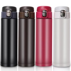 420ml Stainless Steel Double Wall Thermal Flask with Flip Cover