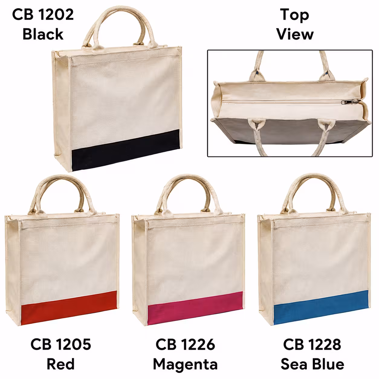 A3 Laminated Canvas Bag with Zip CB12