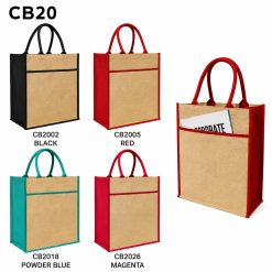Multi-Tone Canvas Bag w/ Front Pocket CB20