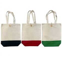 Multi-Tone Canvas Bag w/ Button CB28
