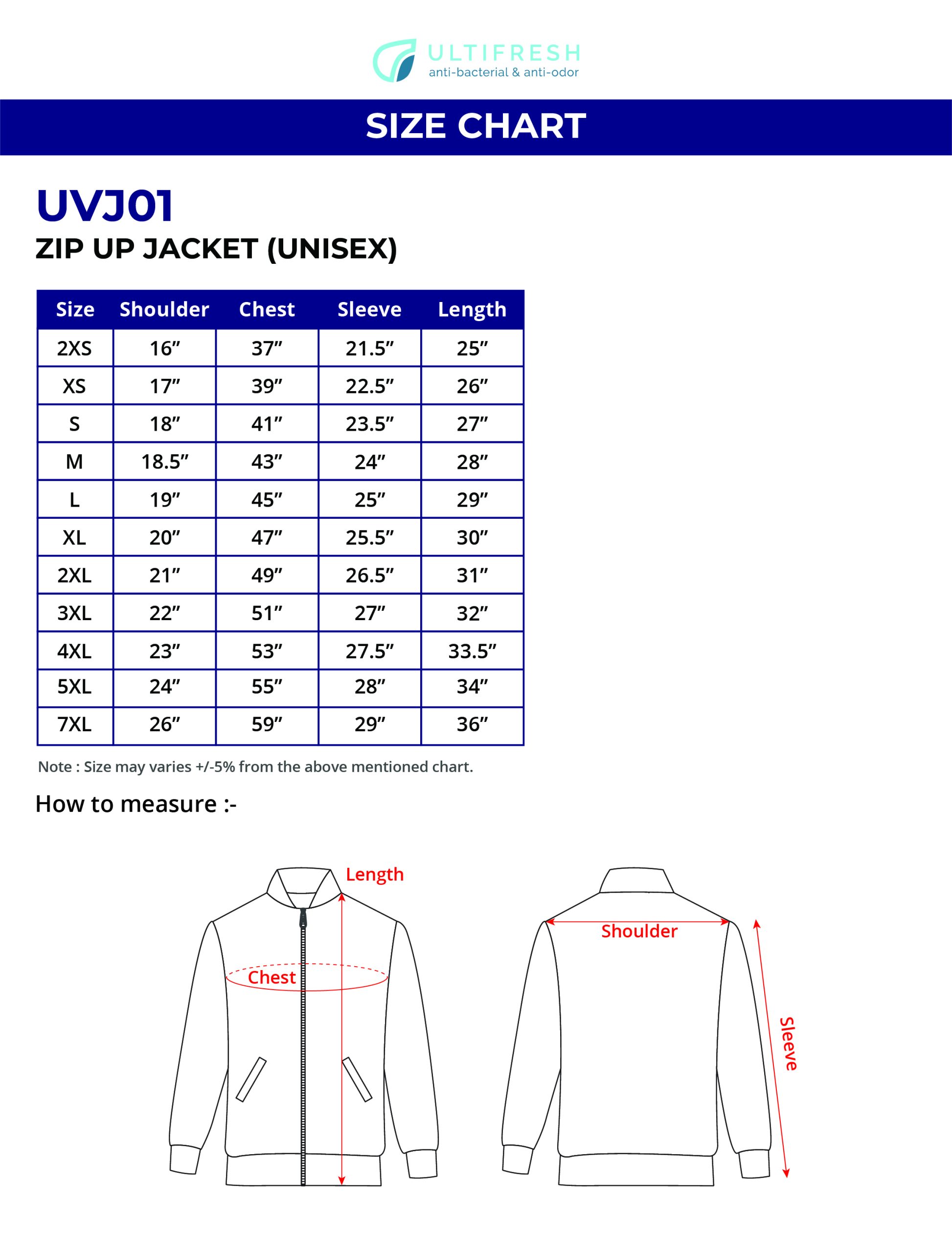 Dri-Fit Polyester Bomber Jacket (UVJ01)