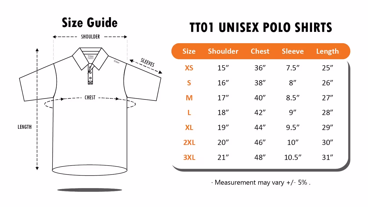 TT01 - Premium Tritan Microfibre Polo Shirt