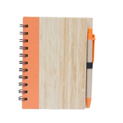 Eco-Friendly Bamboo Cover Notebook with Pen (EC07)