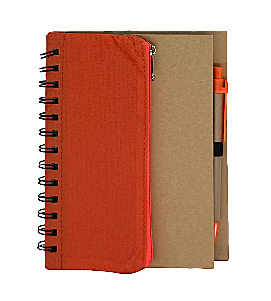 Eco-Friendly Notepad with Non-Woven Pouch and Pen (EC25) - Image 2