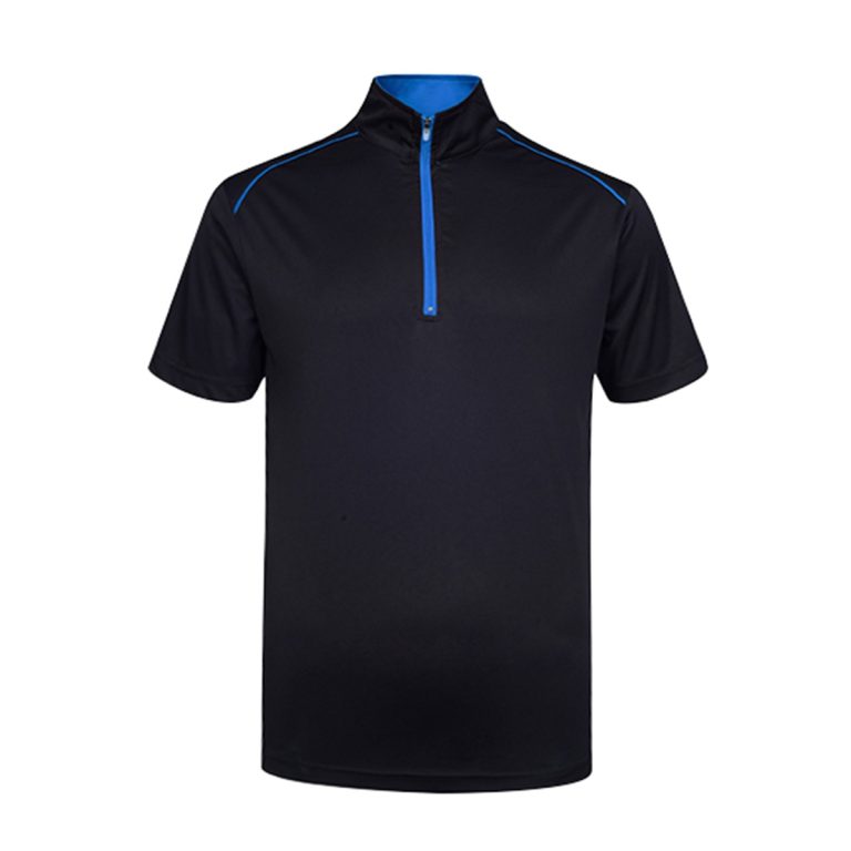 Mandarin Collar Polo Shirt