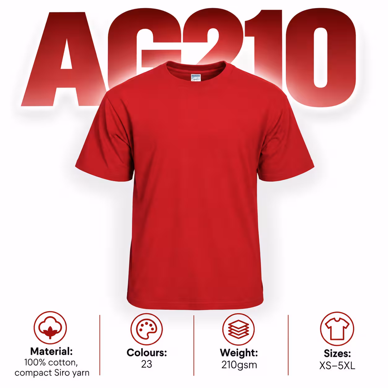 Symbolic Siro Cotton T-Shirt 210gsm (AG210)