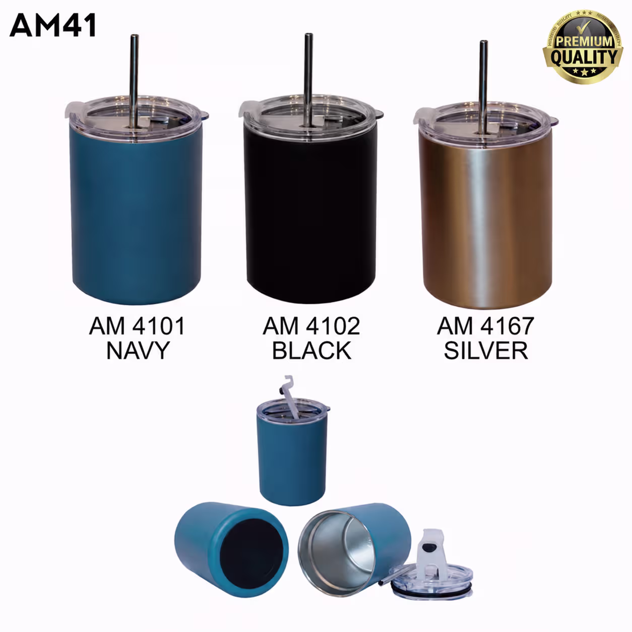 350ml Stainless Steel Double-Wall Tumbler Mug AM41