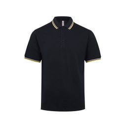 Alternative view of Honeycomb CVC Polo Shirt Tipped Collar & Cuff HC24