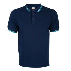 Alternative view of Honeycomb CVC Polo Shirt Tipped Collar & Cuff HC24