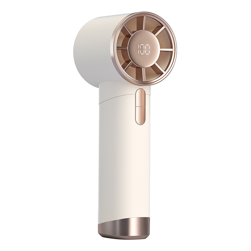 Handheld Mini Fan with Digital Display