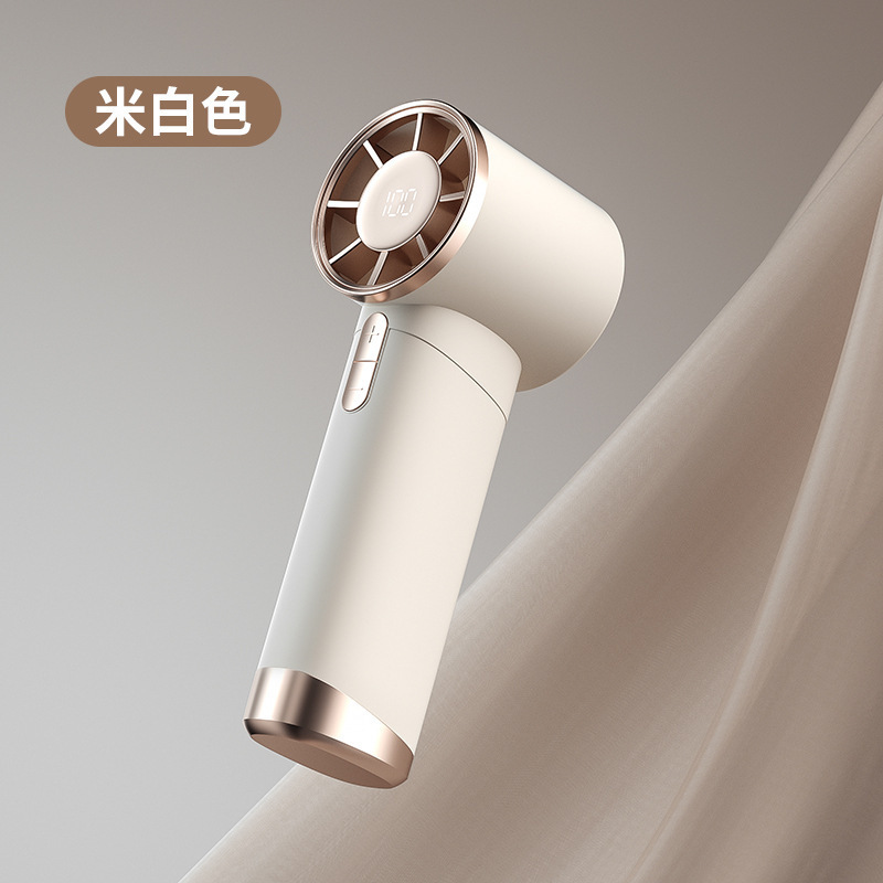 Handheld Mini Fan with Digital Display - Image 2