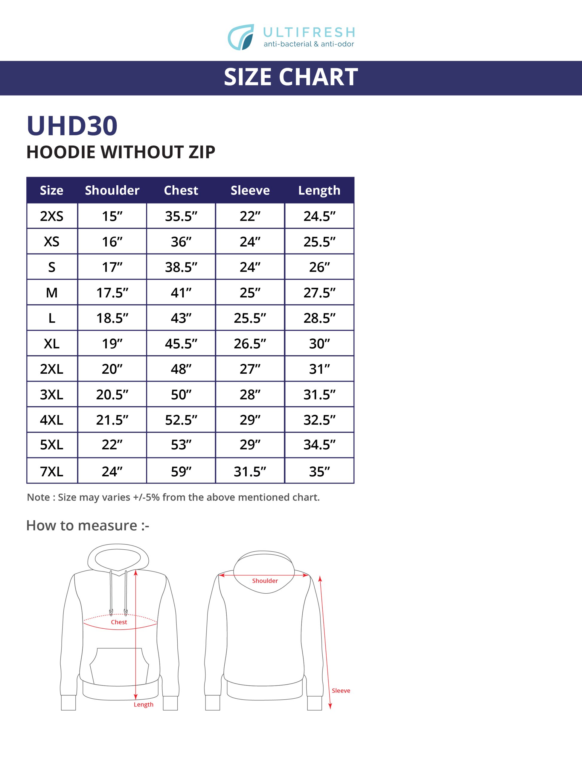 Hoodie without Zip UHD30 - Image 7