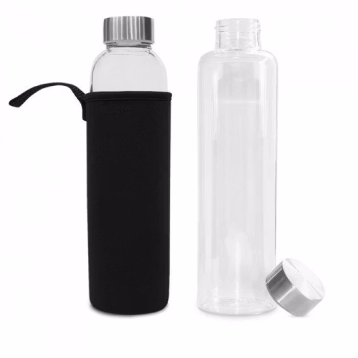 550ml Borosilicate Glass Bottle with Sleeve