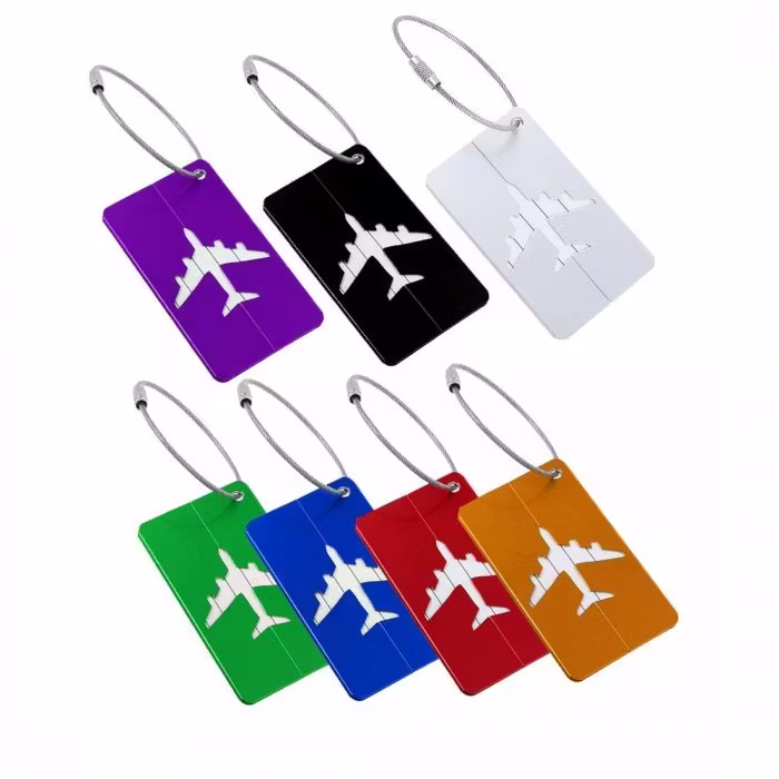Rectangular Aluminium Luggage Tag - Image 4