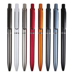 Plastic Ball Pen Stainless Steel Tip (Click-to-Write)