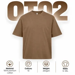260GSM Oversized Premium Cotton T-Shirt OT02