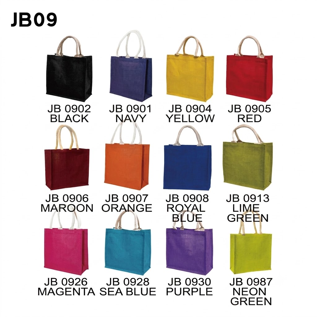 A4 Laminated Jute Bag JB09