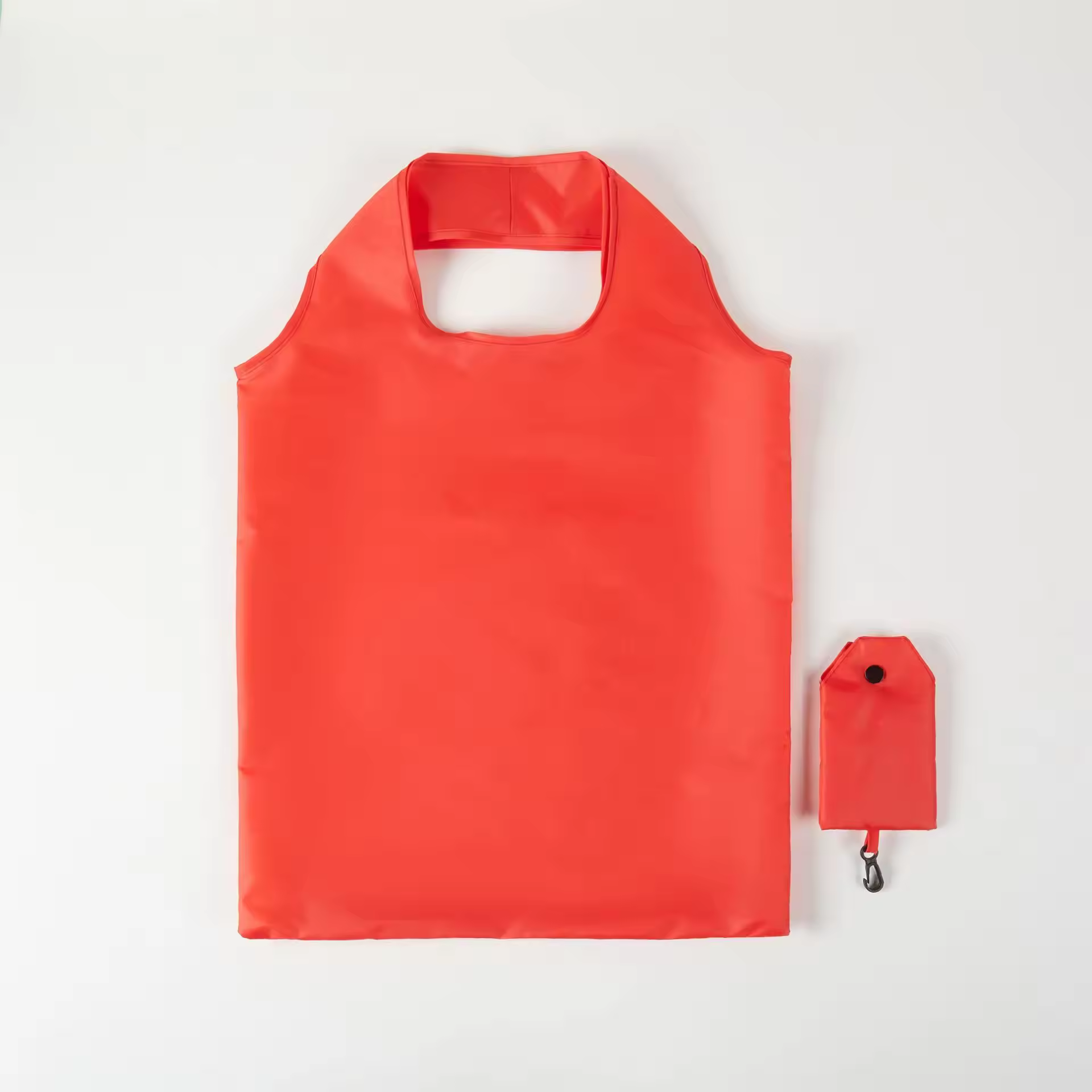 Basic Foldable Shopping Bag with Carabiner - Image 3