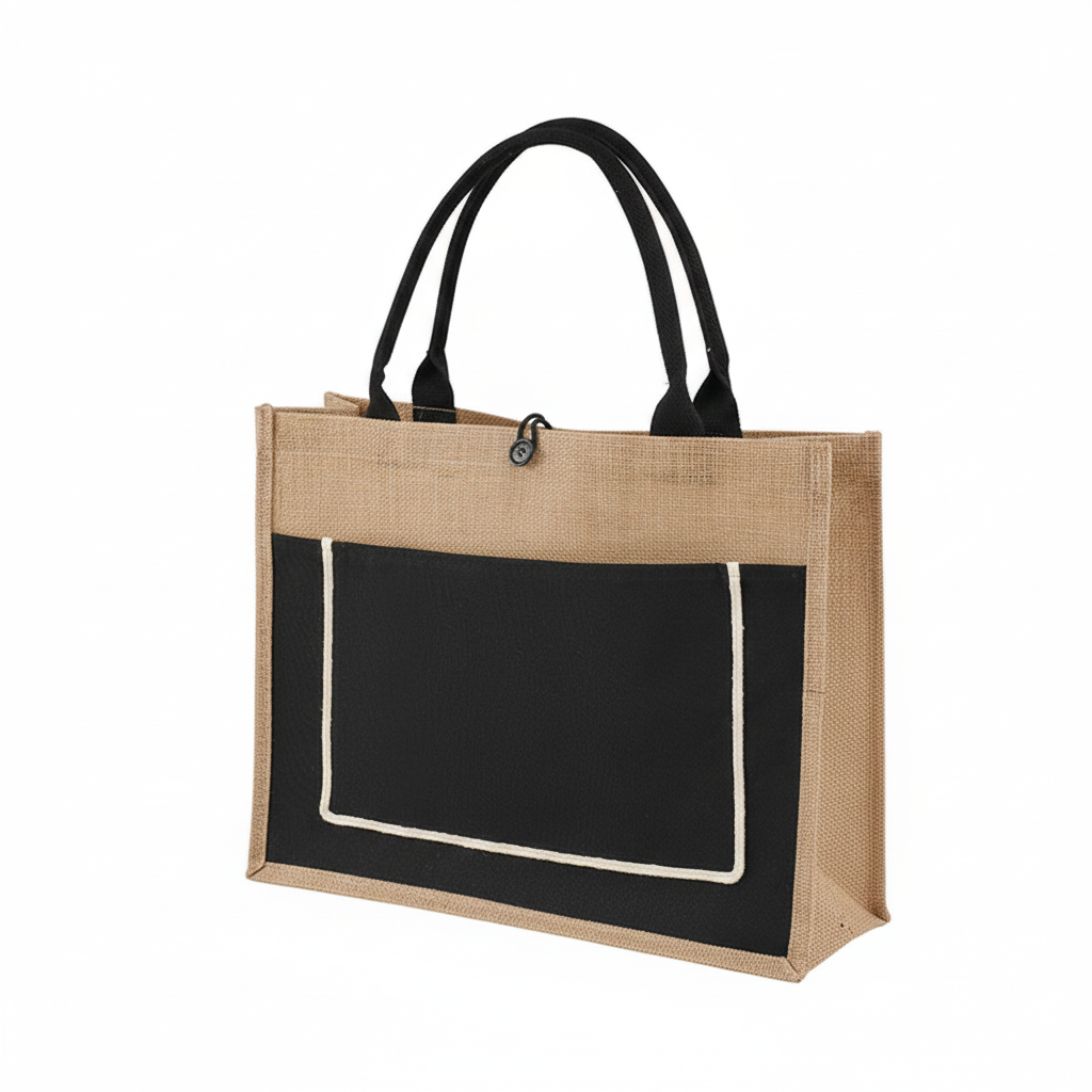 Laminated Jute Tote Bag