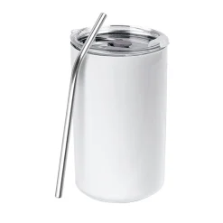 Alternative view of 600ml Stainless Steel Thermo Mug with Straw TM6811