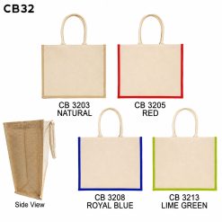 Laminated Canvas Jute Bag CB32