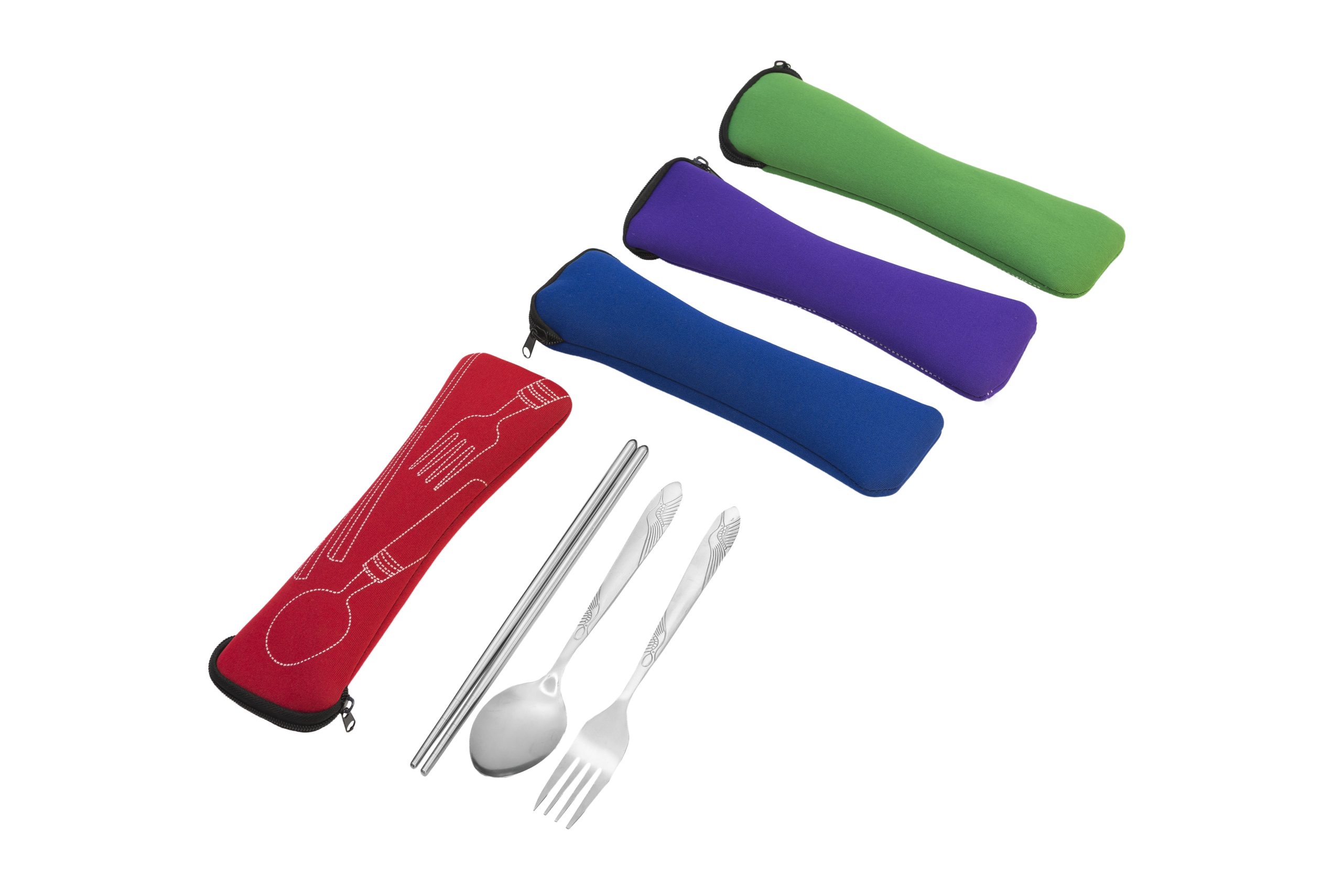 CE01 Stainless Steel Cutlery Set with Pouch