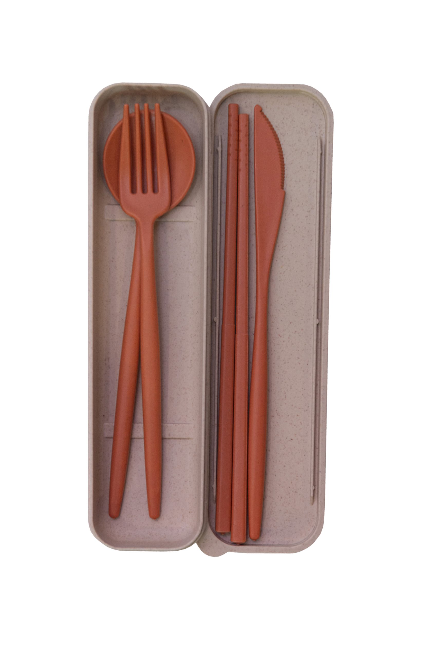 CE54 Eco-Friendly Wheat Fiber Cutlery Set - Image 4