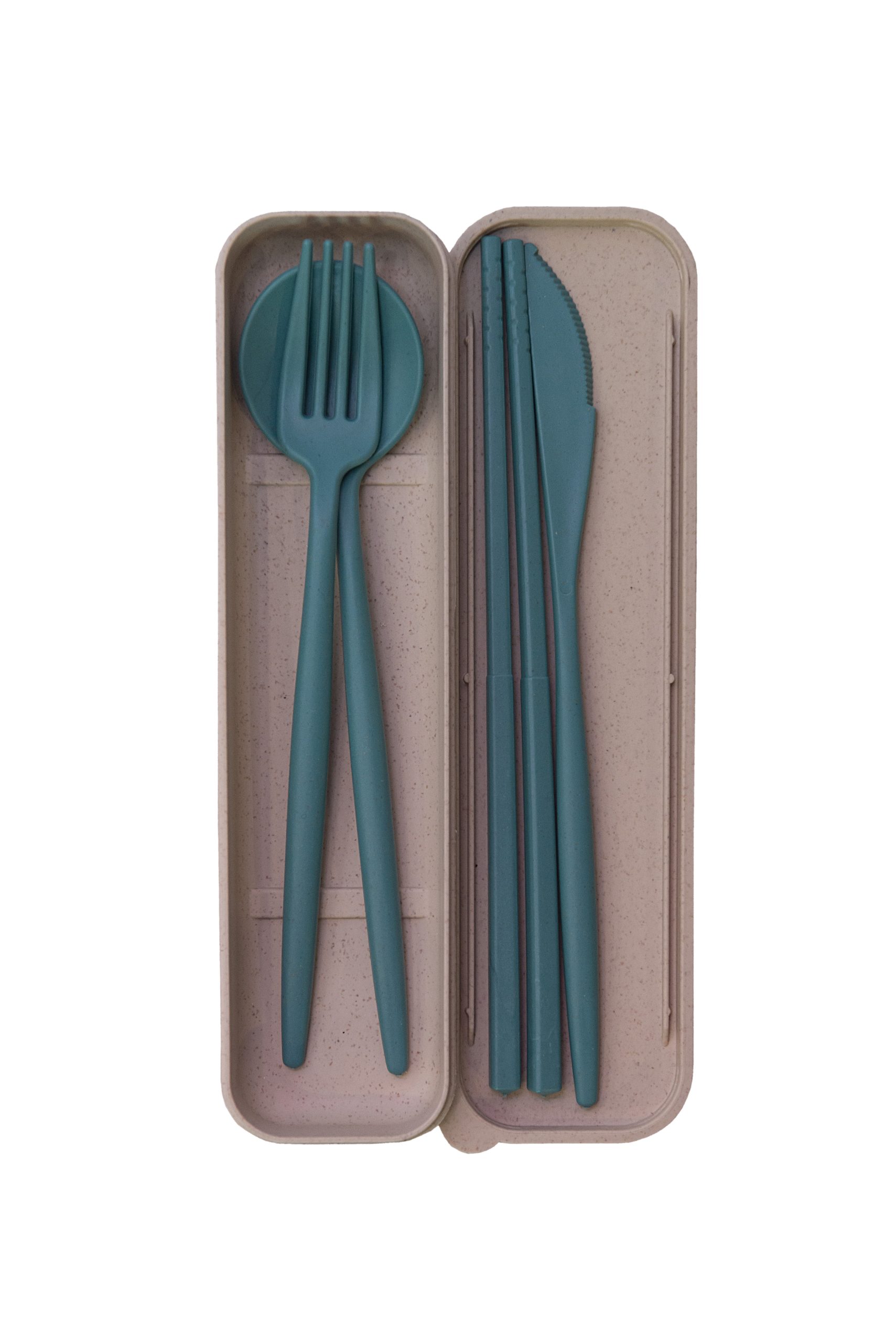CE54 Eco-Friendly Wheat Fiber Cutlery Set - Image 3