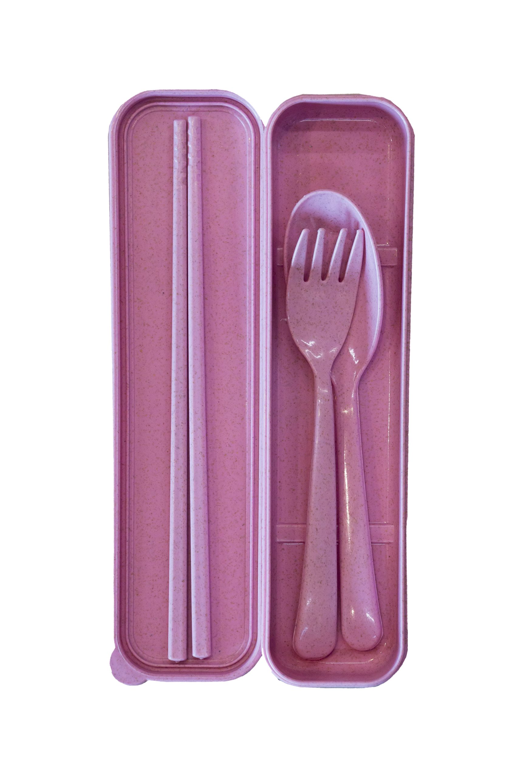 CE64 Eco-Friendly Wheat Fiber Cutlery Set - Image 2