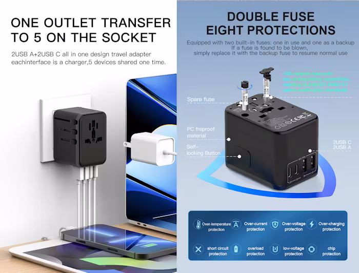 17.5W Travel Adaptor - Image 3