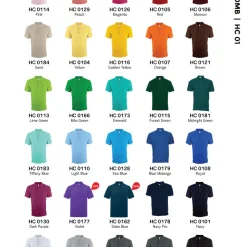 HC01 Honeycomb Cotton Polo T-Shirts