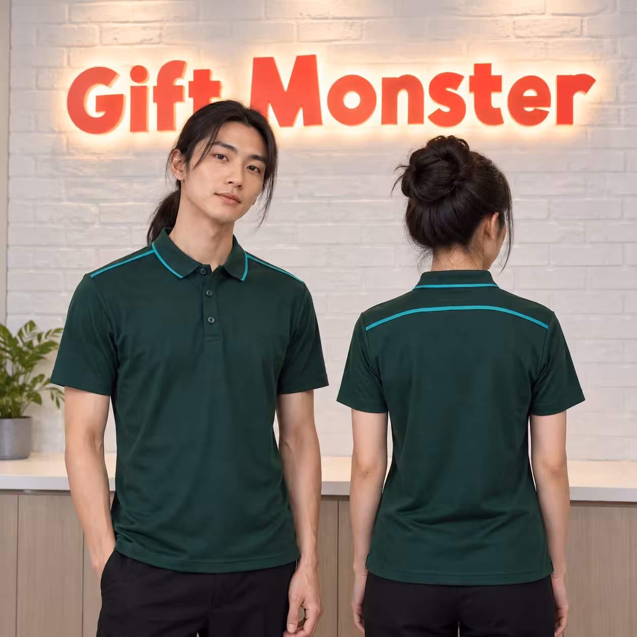 Multi-Tone Dri-Fit Polo T-Shirt QD64