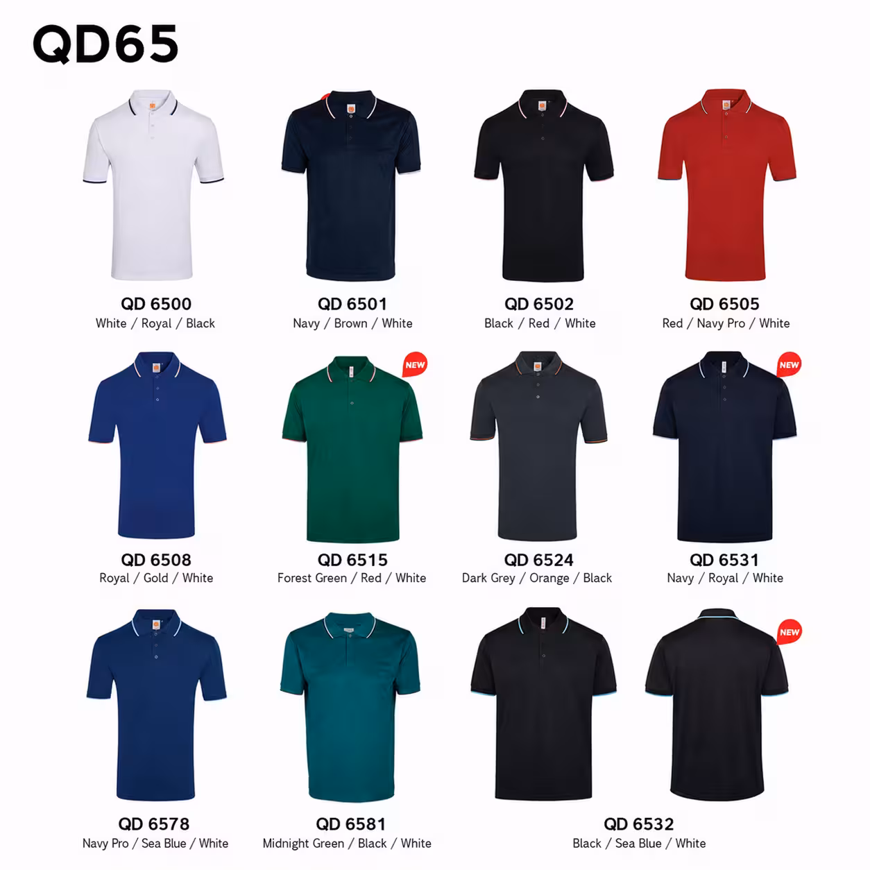 Dri-Fit Microfibre Short Sleeve Polo T-Shirt QD65