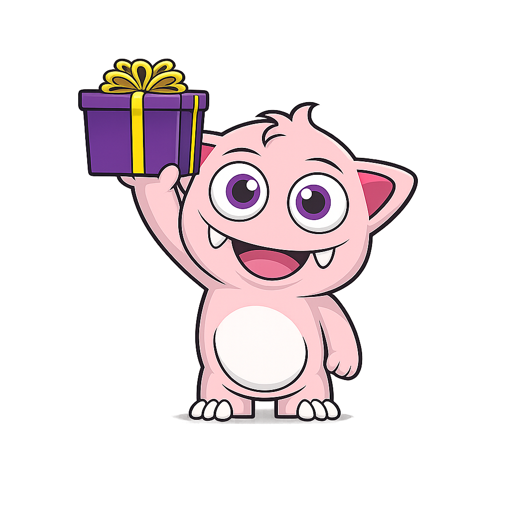 Gift Monster mascot character