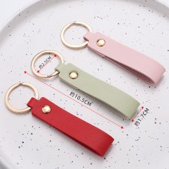 Alternative view of PU Leather Keychain