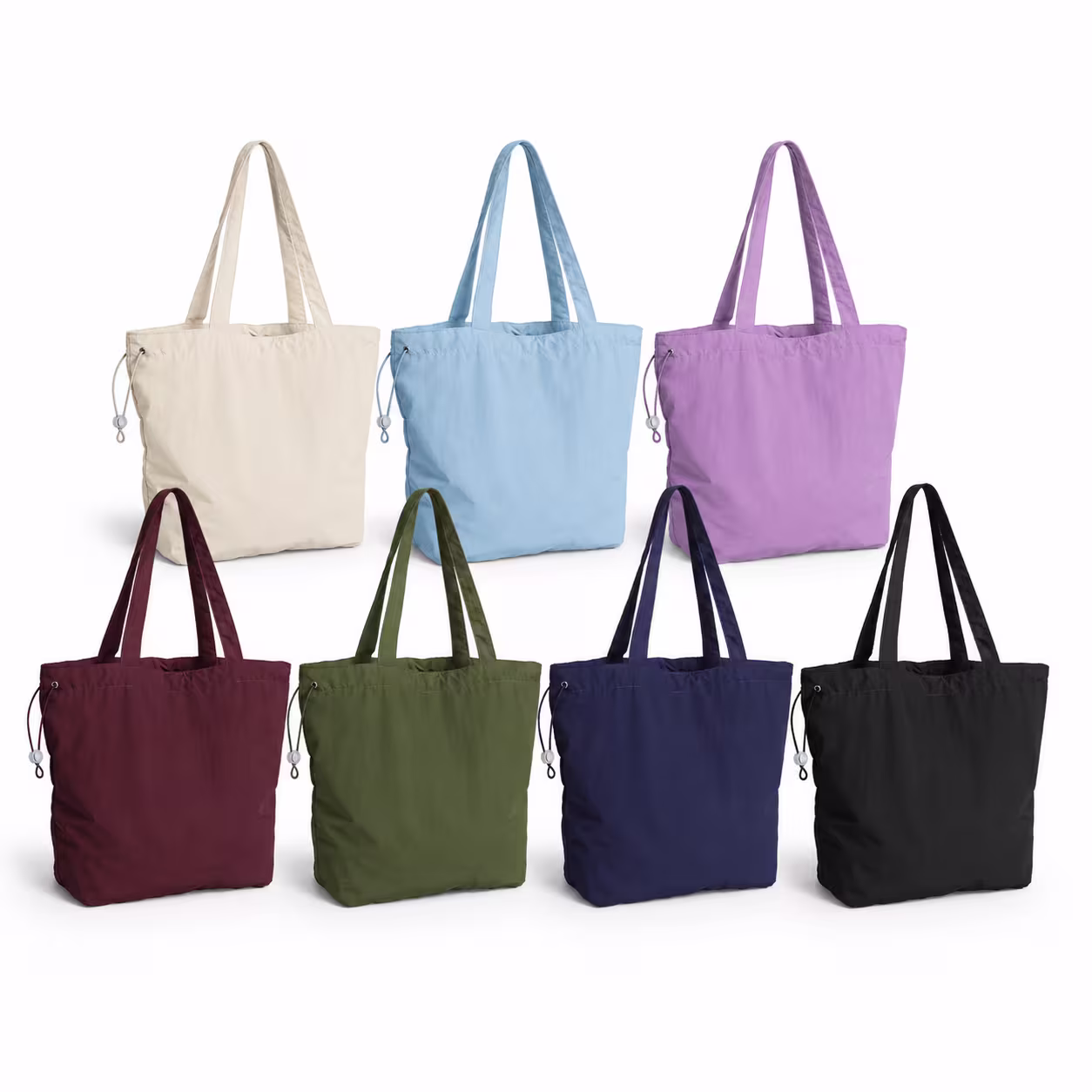 Re-Nylon Crinkle Drawstring Tote Bag