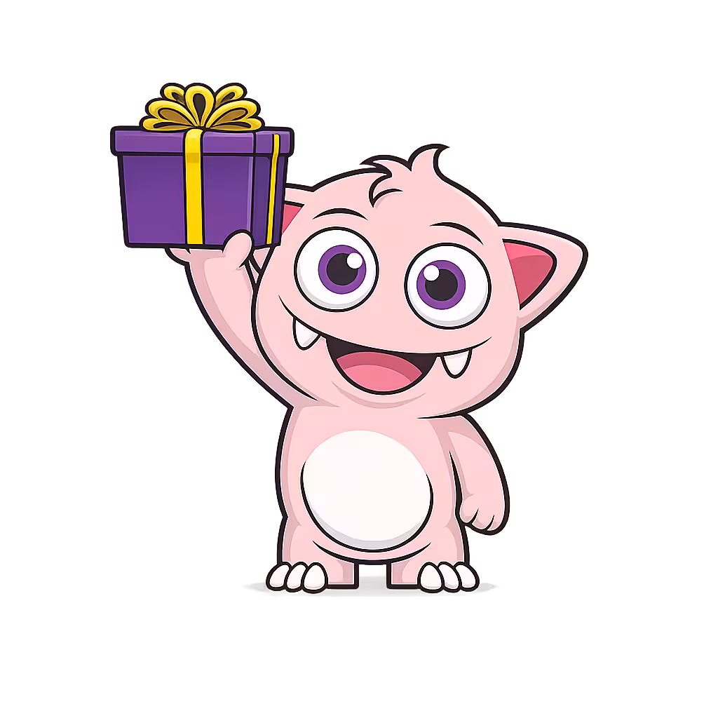 Gift Monster mascot character
