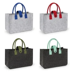 RPET Felt Open-Top Tote Bag