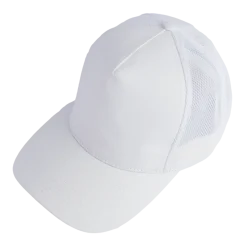 Alternative view of 5-panel Cotton w/ Mesh Trucker Cap (CP26)