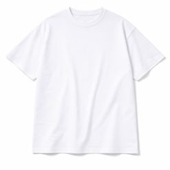 [SCR4000-2XS] SCR 40 Siro Cotton Oversized Round Neck S-Sleeve 240GSM (2XS, White)