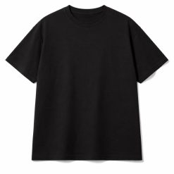 [SCR4010-2XS] SCR 40 Siro Cotton Oversized Round Neck S-Sleeve 240GSM (2XS, Black)