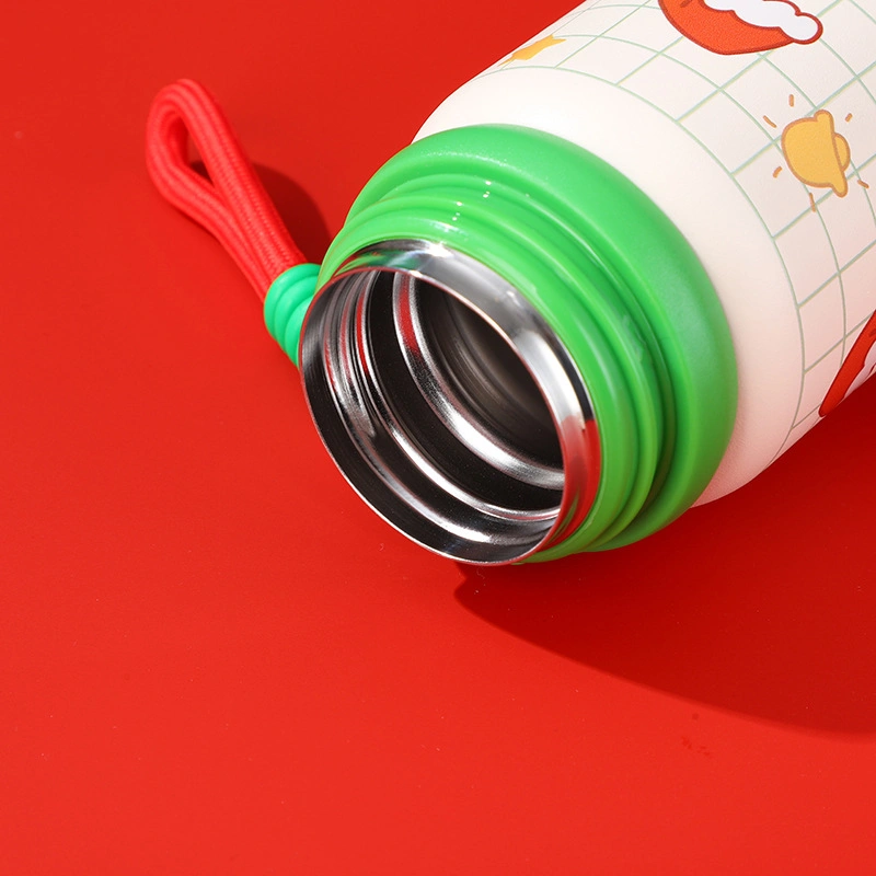 550ml Christmas Vacuum Water Bottle with Strap - Image 6