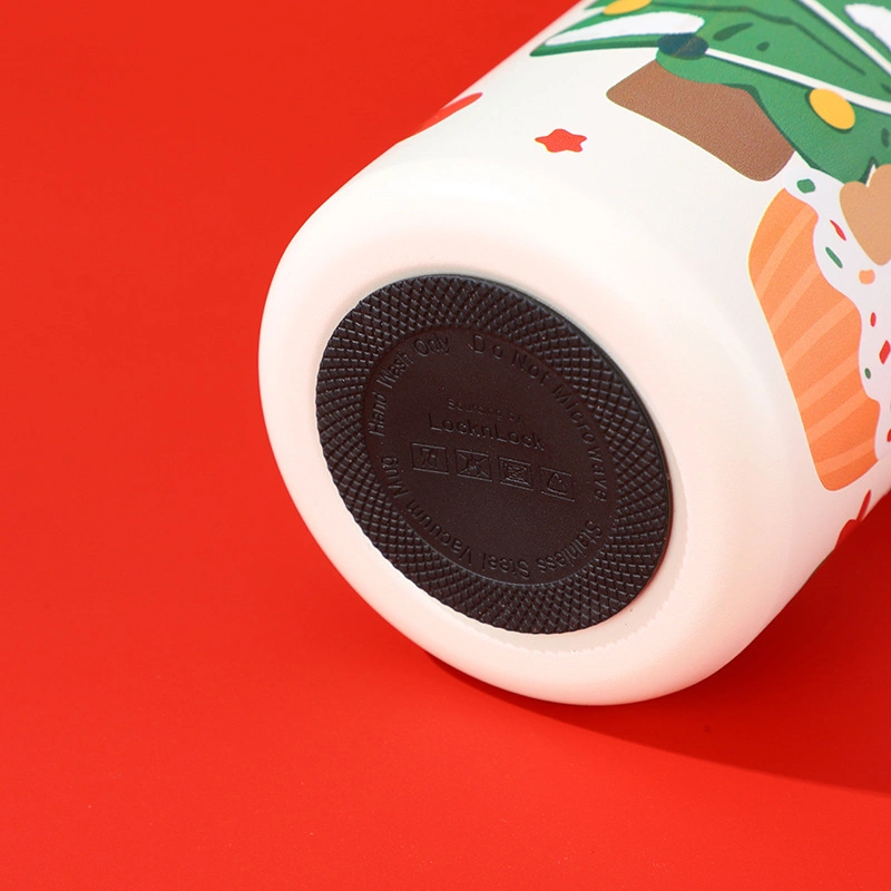 550ml Christmas Vacuum Water Bottle with Strap - Image 7
