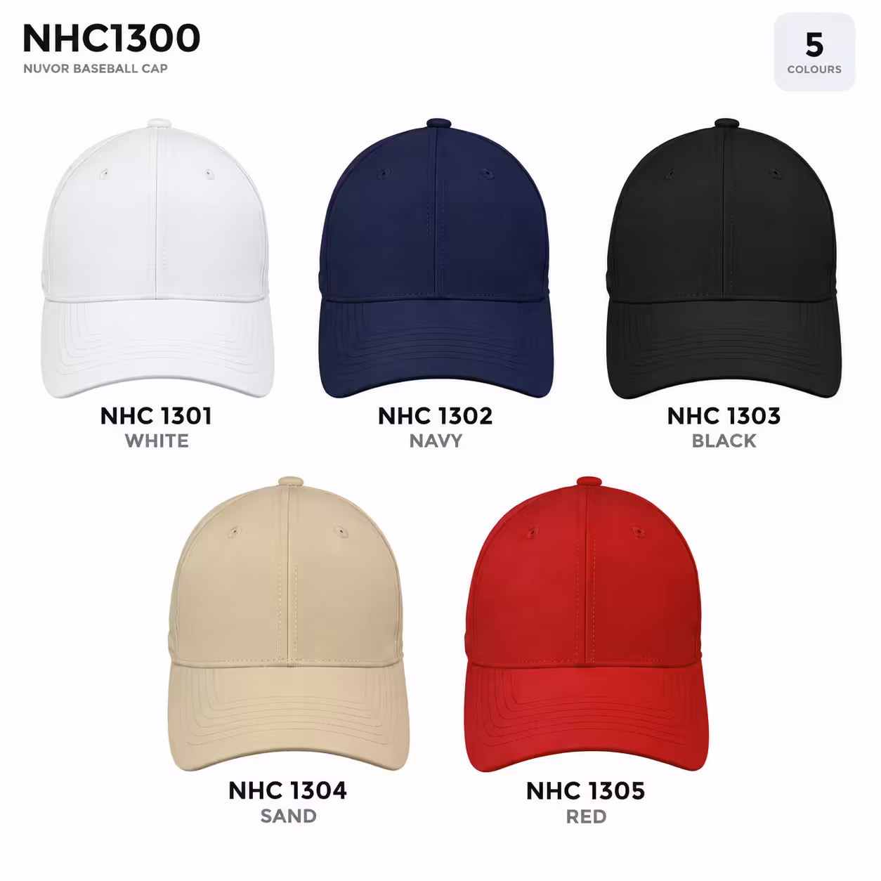 NHC1300 6-panel Nuvor Baseball Cap - Image 2