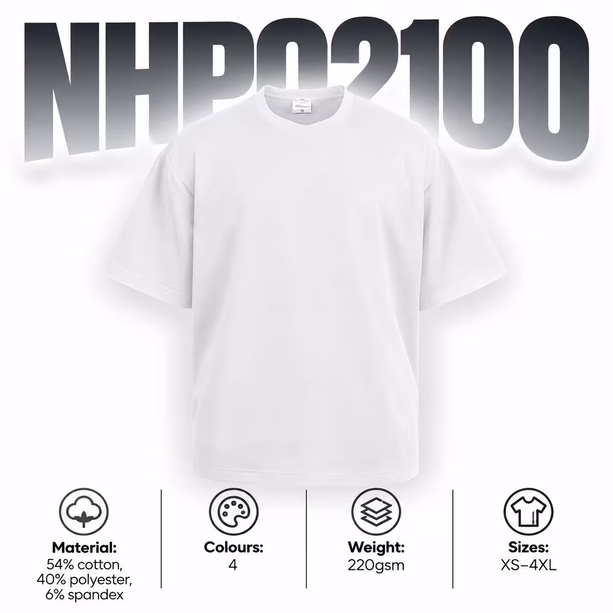 NHPO2100 AIRweave Oversized Fit T-Shirt