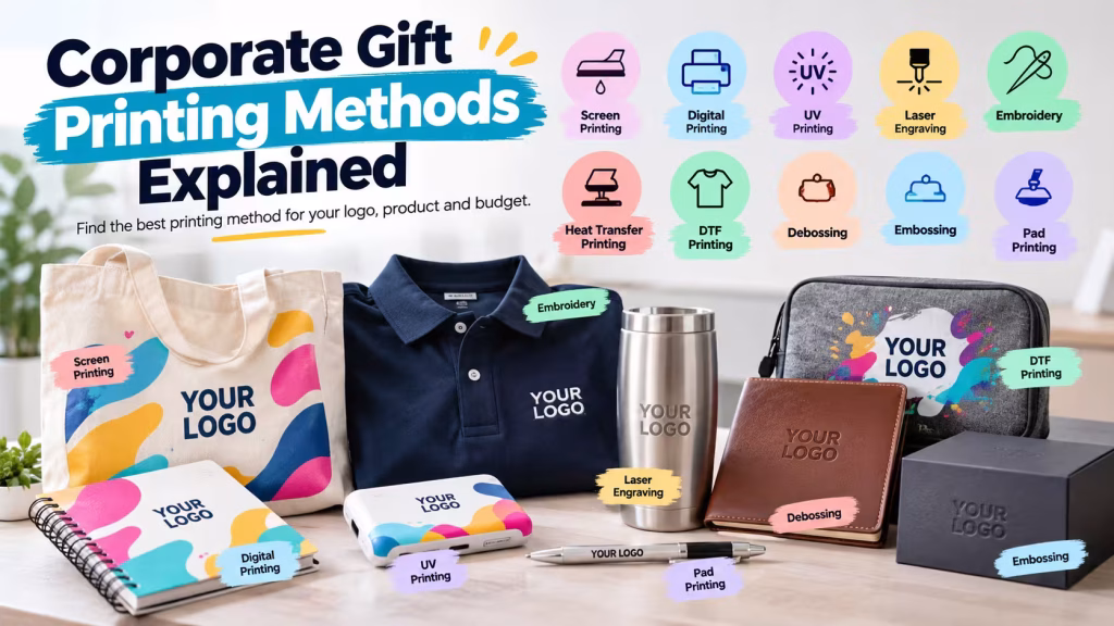 All Corporate Gift Printing Methods Explained